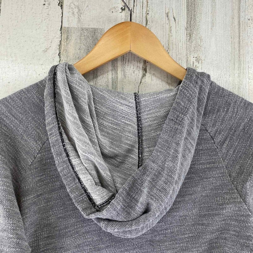 Columbia Thermal Shirt Womens Medium Gray Cotton Blend Hooded Lightweight - Picture 6 of 8